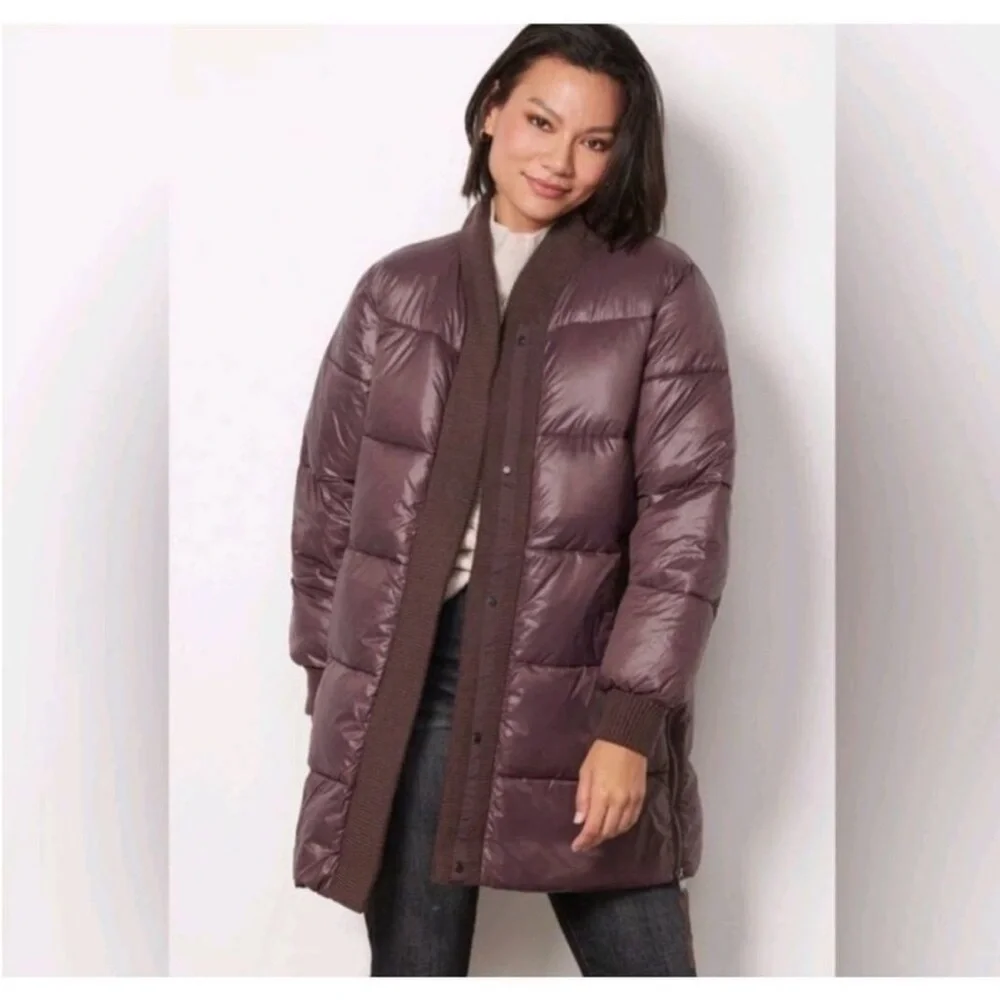 Varley Deep Purple Puffer Jacket - Picture 1 of 4